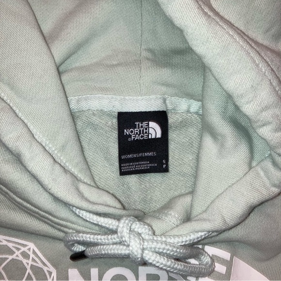The North Face Coordinates Crop Hoodie Mint Green Size Small - Picture 7 of 11